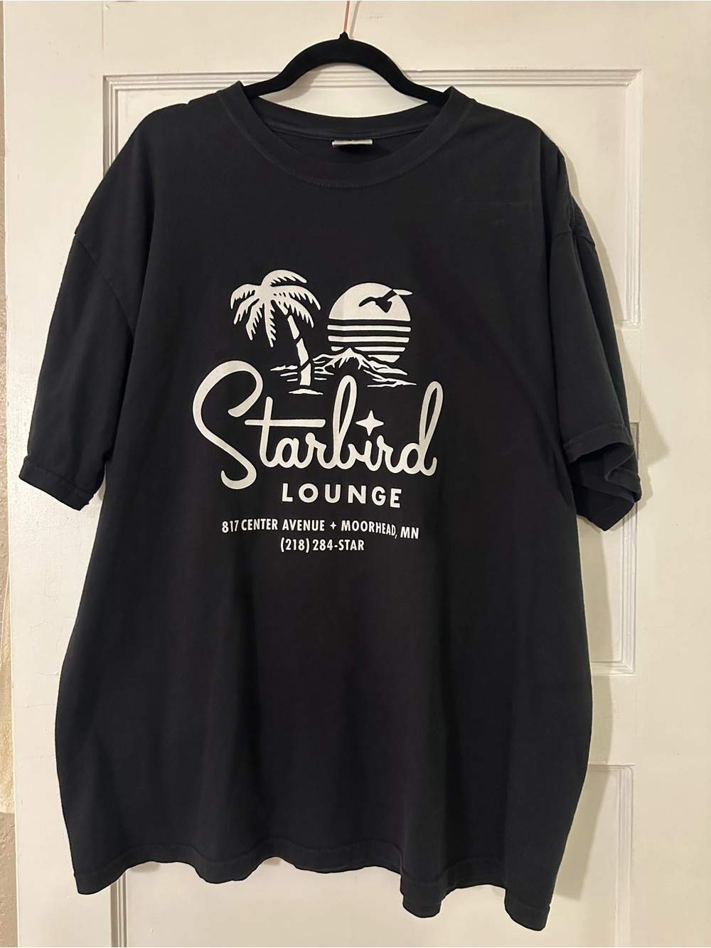 Starbird Lounge Black Graphic Tee